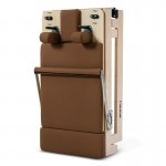 Lifespan Fitness Contour Folding Wooden Pilates Reformer Machine (Espresso)