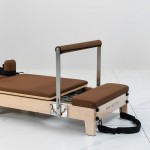 Lifespan Fitness Contour Folding Wooden Pilates Reformer Machine (Espresso)
