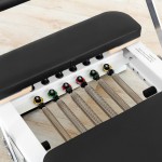 Lifespan Fitness Contour Pro Folding Aluminum Pilates Reformer Bed Set (Black)
