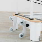 Lifespan Fitness Contour Pro Folding Aluminum Pilates Reformer Bed Set (Beige)