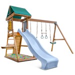 Lifespan Birmingham Swing Set & Play Centre with 2.2m Slide - Pastel Blue