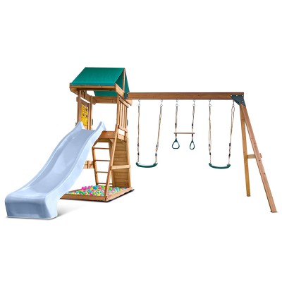 Lifespan Birmingham Swing Set & Play Centre with 2.2m Slide - Pastel Blue