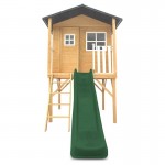 Lifespan Burleigh Cubby House with 2.2m Slide - Green