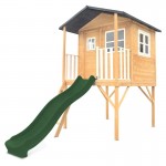 Lifespan Burleigh Cubby House with 2.2m Slide - Green