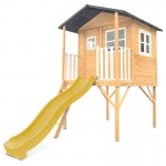 Lifespan Burleigh Cubby House with 2.2m Slide - Yellow