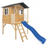 Lifespan Burleigh Cubby House with 2.2m Slide - Blue