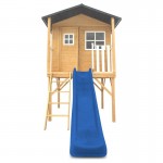 Lifespan Burleigh Cubby House with 2.2m Slide - Blue