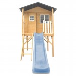 Lifespan Burleigh Cubby House with 2.2m Slide - Pastel Blue