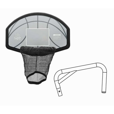 Lifespan Swish Basketball Ring with BR10 Bracket BounceZone Round Trampoline