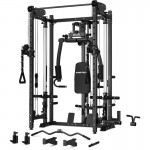 Lifespan Cortex PR-5 Folding Power Rack with 100kg Olympic Tri-Grip Weight, Bar and Bench Set