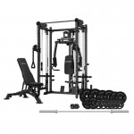 Lifespan Cortex PR-5 Folding Power Rack with 130kg Olympic Bumper Weight, Bar & Bench Set Lifespan Cortex PR-5 Folding Power Rack with 130kg Olympic Bumper Weight, Bar & Bench Set