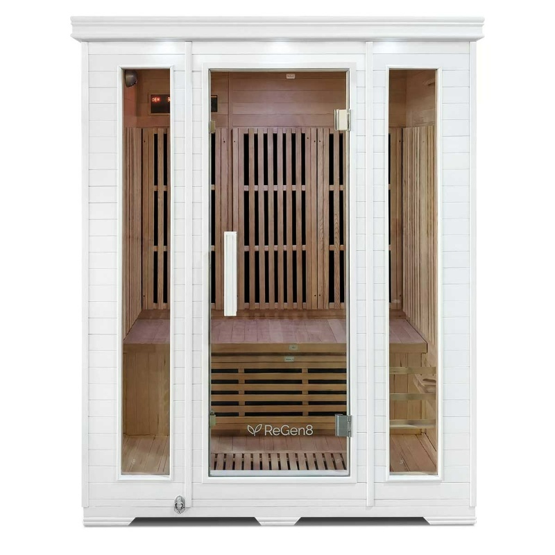 ReGen8 Trio - 3 Person Infrared Sauna (White) ReGen8 Trio - 3 Person Infrared Sauna (White)