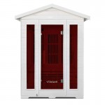 Regen8 Trio Outdoor - 3 Person Infrared Sauna (White)
