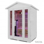 Regen8 Trio Outdoor - 3 Person Infrared Sauna (White)