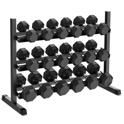 Lifespan Cortex 360kg Hex Dumbbell Set 10kg-30kg (9 pairs)