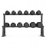 Lifespan Cortex 270kg Hex Dumbbells Set with Stand 10kg-35kg (6 pairs)
