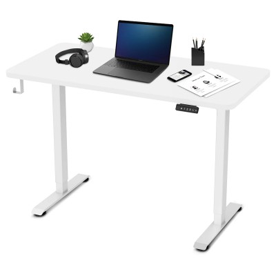 Lifespan ErgoDesk Electric Standing Desk 120cm (White/White)