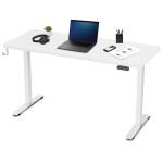 Lifespan ErgoDesk Electric Standing Desk 140cm (White/White)