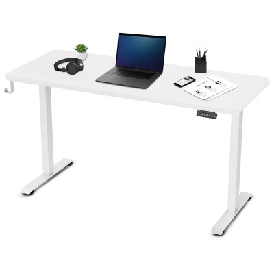 Lifespan ErgoDesk Electric Standing Desk 140cm (White/White)
