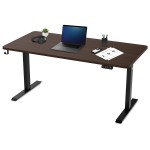Lifespan ErgoDesk Electric Standing Desk 160cm (Walnut/Black) Lifespan ErgoDesk Electric Standing Desk 160cm (Walnut/Black)