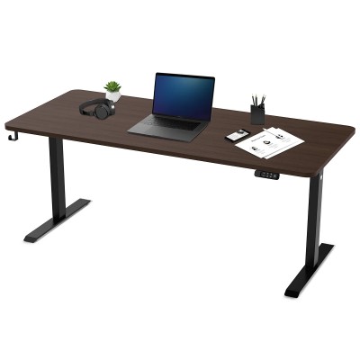 Lifespan ErgoDesk Electric Standing Desk 180cm (Walnut/Black)