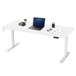 Lifespan ErgoDesk Electric Standing Desk 180cm (White/White)