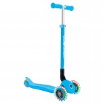 Globber PRIMO Foldable with Lights Complete Scooter - Sky Blue Globber PRIMO Foldable with Lights Complete Scooter - Sky Blue