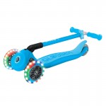 Globber PRIMO Foldable with Lights Complete Scooter - Sky Blue Globber PRIMO Foldable with Lights Complete Scooter - Sky Blue