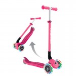 Globber PRIMO Foldable with Lights Complete Scooter - Fuchsia Globber PRIMO Foldable with Lights Complete Scooter - Fuchsia