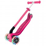 Globber PRIMO Foldable with Lights Complete Scooter - Fuchsia Globber PRIMO Foldable with Lights Complete Scooter - Fuchsia