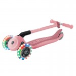 Globber PRIMO Foldable with Lights Complete Scooter - Pastel Pink