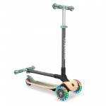Globber Primo Foldable Wood Scooter with Lights - Mint