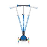 Globber Elite Deluxe with Lights Folding Scooter Navy Blue