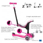 Globber GO UP Sporty Scooter - Deep Pink