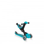 Globber GO UP Deluxe Convertible 3 Wheel Scooter - Teal