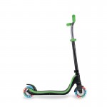 Globber Flow 125 with Lights Scooter - Black / Neon Green   