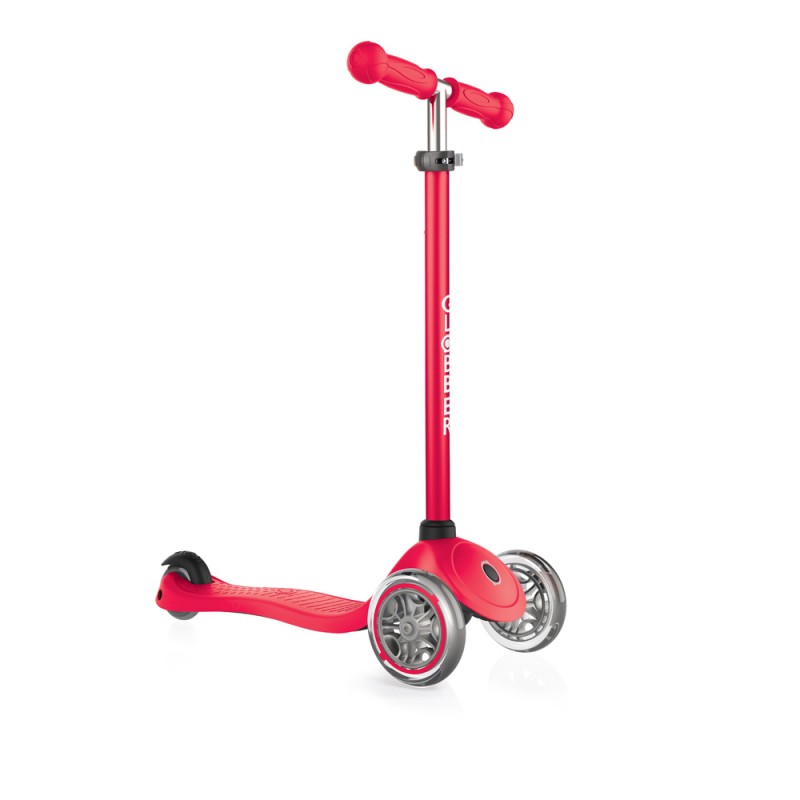 Globber 3 Wheel Primo Plus Adjustable Height Scooter - Red