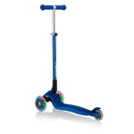 Globber Primo Foldable Plus Scooter with Light Up Wheels - Navy Blue