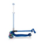 Globber Primo Foldable Plus Scooter with Light Up Wheels - Navy Blue