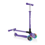 Globber Primo Foldable Plus Scooter with Light Up Wheels - Violet