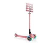 Globber Primo Foldable Plus Scooter with Light Up Wheels - Pastel Pink