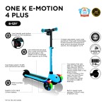 Globber One K E-Motion 4 Plus Electric Scooter - Sky Blue