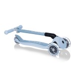 Globber PRIMO ECOLOGIC Foldable Scooter with Lights - Blueberry
