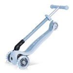 Globber PRIMO ECOLOGIC Foldable Scooter with Lights - Blueberry