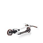Globber One K 180 DELUXE Adult Scooter with Handbrake - Vintage White