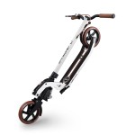 Globber One K 180 DELUXE Adult Scooter with Handbrake - Vintage White