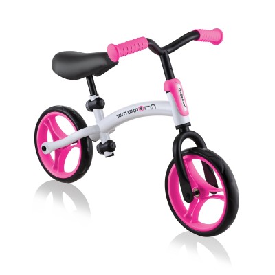 Globber Go Bike Balance Bike - White / Neon Pink