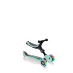 Globber GO UP Fold Plus Convertible Scooter with Light up Wheels  - Mint