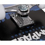 Rampage Skate Graffiti Skull Complete Skateboard 8" - Blue