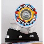 Rampage Skate Comic Art Complete Skateboard 8" - Blue